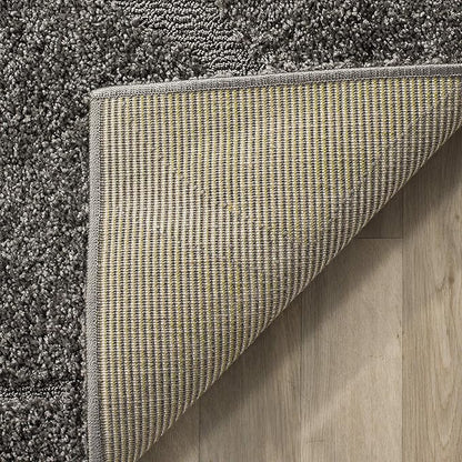 SAFAVIEH Florida Shag Collection Area Rug - 6' x 9', Grey & Grey, Non-Shedding & Easy Care, 1.2-inch Thick Ideal for High Traffic Areas in Living Room, Bedroom (SG471-8080)