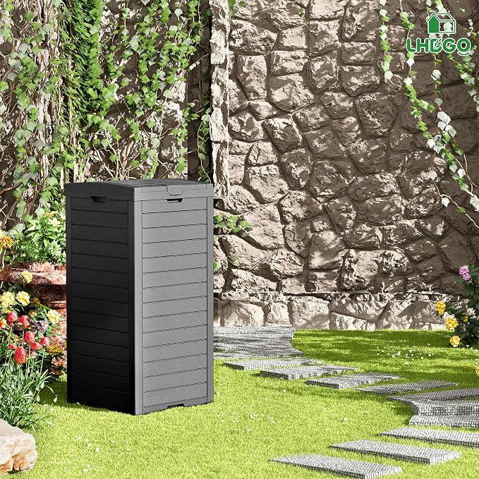 Outdoor Trash Can, 2 Set of 31 Gallon Garbage Can - Image 8