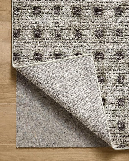 Loloi Jeremiah Brent Bleecker Collection BLE-06 Silver/Charcoal 7'-10" x 10' Area Rug