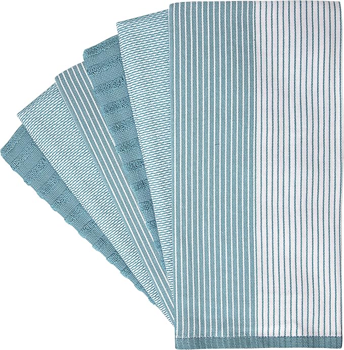 Premium Kitchen Towels | Large Cotton Dish Towels | Flat & Terry Highly - Image 3