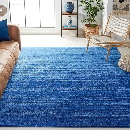 SAFAVIEH Area Rug 8x10 - Adirondack Collection - Large - Light Blue & Dark Blue, Modern Ombre Design, Non Shedding & Easy to Clean, Ideal for Living Room, Bedroom, Office, Dining Space (ADR113F)