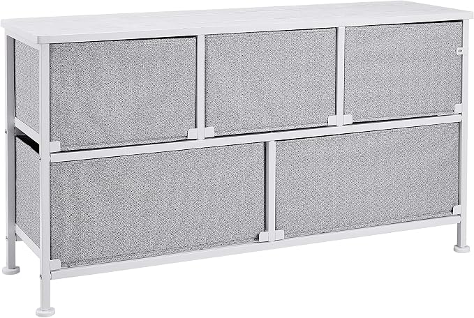 Amazon Basics Extra Wide Fabric 5-Drawer Storage Organizer Unit - Image 5
