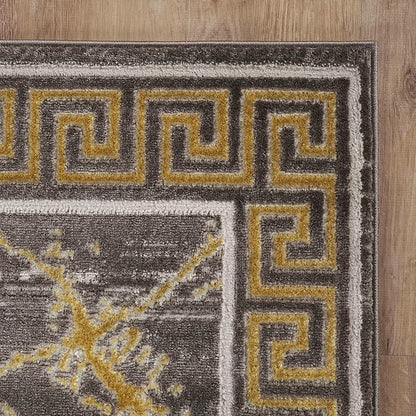 GLORY RUGS Area Rugs Marble 5x7 Brown Gold Carpet Modern Abstract Rug Living Room Dining Bedroom Rug