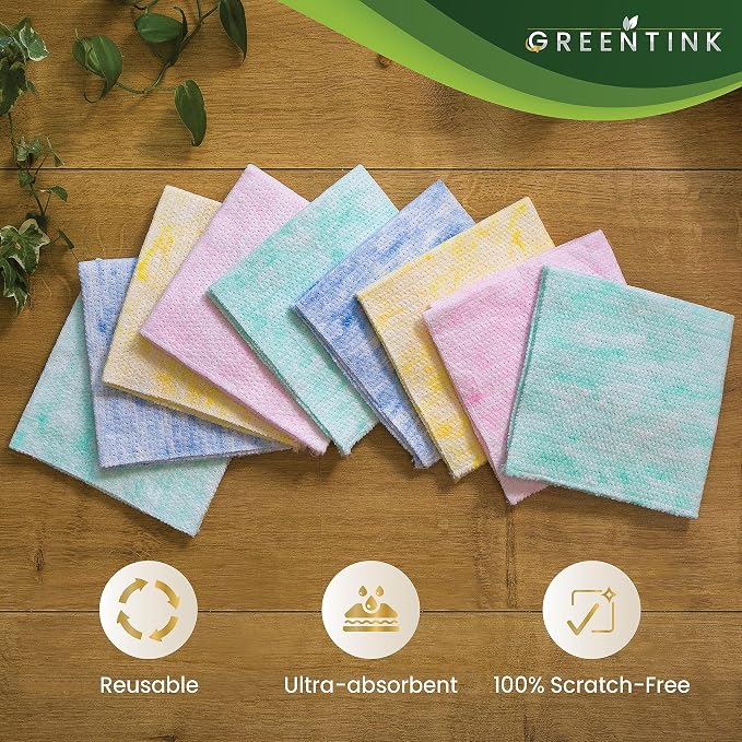 Eco-Friendly Reusable Dish Cloth Set – 24-Pk Multipurpose Kitchen Cleaning - Image 8