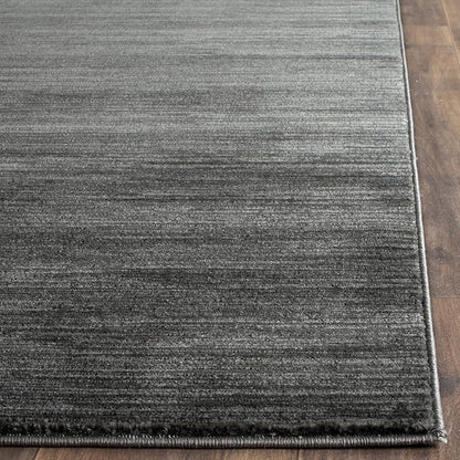 SAFAVIEH Vision Collection Area Rug - 3' Square, Grey, Modern Ombre Design, Non-Shedding & Easy to Clean, Ideal for Foyer, Entryway, Bedroom, Accent Space (VSN606D)