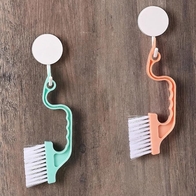 Slick- Window Track Cleaning Brush, 4 Pack, Pastel Colors Ergonomic Handle - Image 7