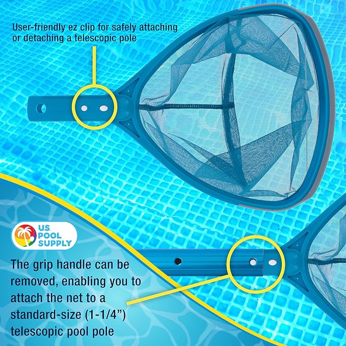 U.S. Pool Supply Professional Spa, Hot Tub, Pool Hand Leaf Skimmer Net - Image 4