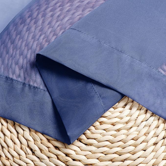 Chyhomenyc Royal Blue Sheer Curtains 78 Inches Long 2 Panels Set - Image 7