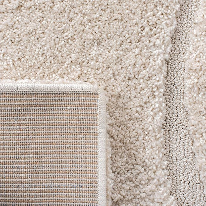 SAFAVIEH Florida Shag Collection Area Rug - 9'6" x 13', Creme & Creme, Non-Shedding & Easy Care, 1.2-inch Thick Ideal for High Traffic Areas in Living Room, Bedroom (SG471-1111)