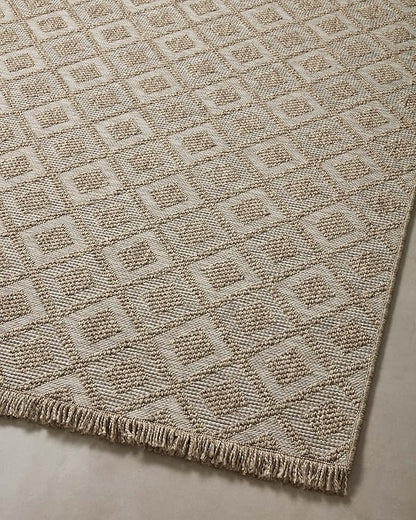 Loloi Dawn Collection Indoor/Outdoor DAW-07 Light Brown 8'-10" x 12'-2" Area Rug