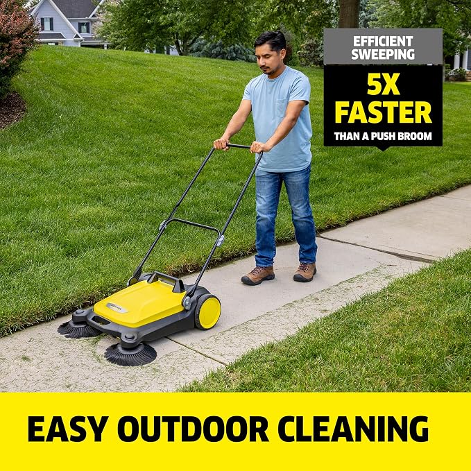 Kärcher Walk Behind Outdoor Push Sweeper S 4 Twin - Image 2