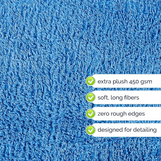 GREEN LIFESTYLE Chamois Cloth Microfiber Cleaning Cloth 6 Pack, Borderless - Image 4