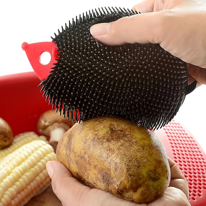 Norpro Hedgehog Silicone Dish Brush - Image 4