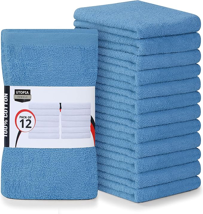 Utopia Towels Kitchen Bar Mops, 16 by 19 Inches, 100% Cotton Ring Spun by UTOPIATOWELS
