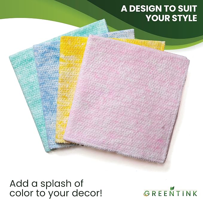 Eco-Friendly Reusable Dish Cloth Set – 24-Pk Multipurpose Kitchen Cleaning - Image 7