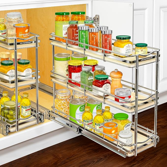 LYNK PROFESSIONAL® Élite™ Pull Out Spice Rack Organizer by LYNKPROFESSIONAL