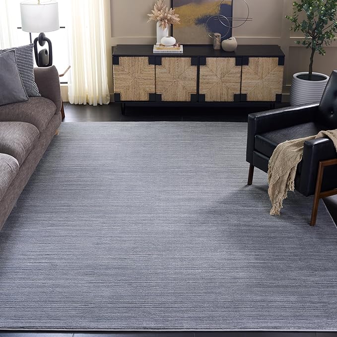 SAFAVIEH Area Rug 12x18 - Vision Collection - Large - Silver, Modern Ombre Design, Non-Shedding & Easy to Clean, Ideal for Living Room, Bedroom, Dining Space (VSN606G)