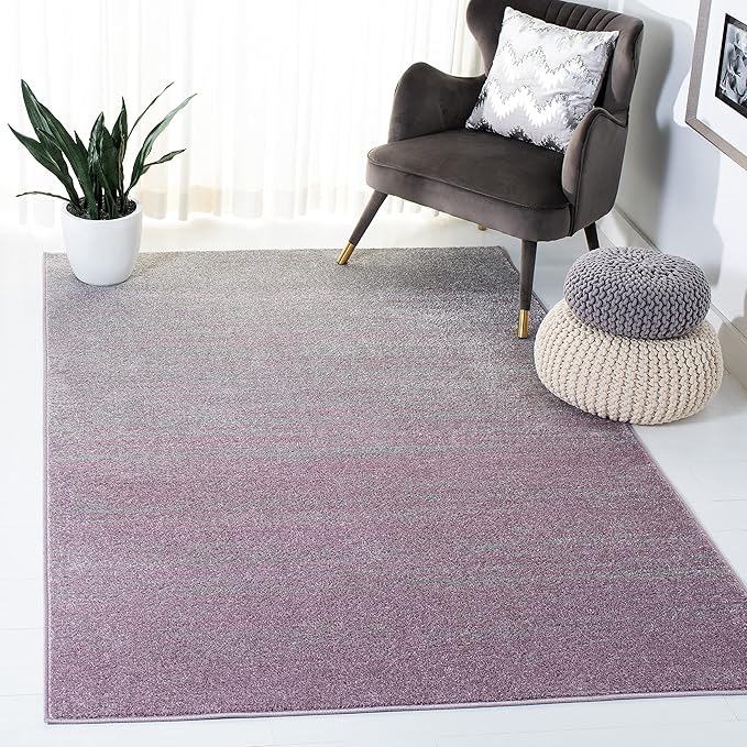SAFAVIEH Adirondack Collection Accent Rug - 4'5" x 6'5", Purple & Green, Modern Ombre Design, Non Shedding & Easy to Clean, Ideal for Living Room, Bedroom, Office, Dining Space (ADR113V)