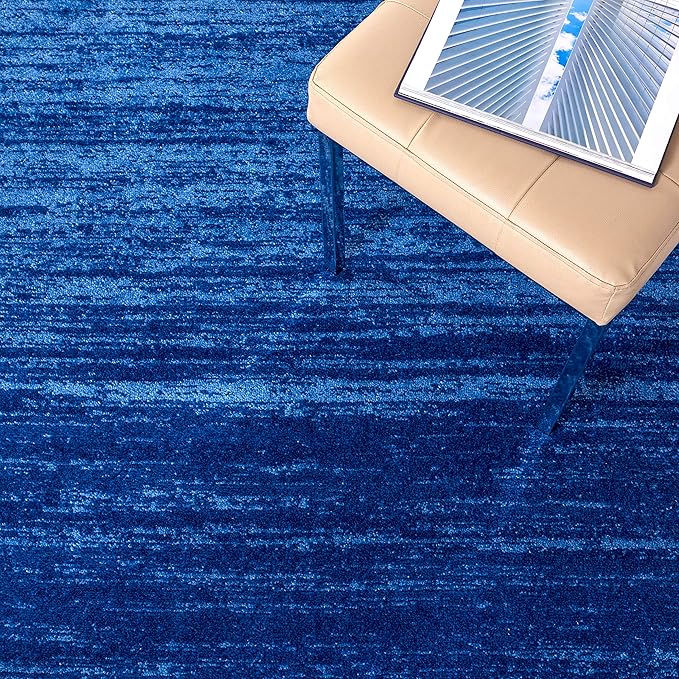 SAFAVIEH Adirondack Collection Runner Rug - 2'1" x 8', Light Blue & Dark Blue, Modern Ombre Design, Non Shedding & Easy to Clean, Ideal for Hallway, Foyer, Kitchen, Entryway, Bedroom (ADR113F)