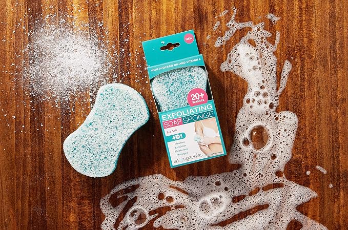 Spongeables Body Wash in a 20+ Wash Sponge, Sea Salt - Image 2