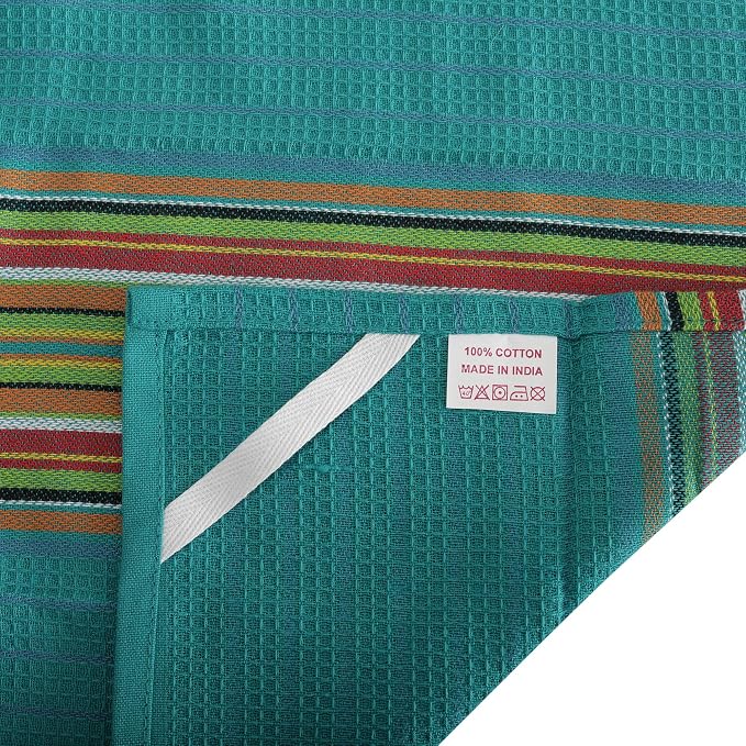DG Collections 100% Cotton Salsa Kitchen Towels – 4 Pack, Super Absorbent Dish - Image 3