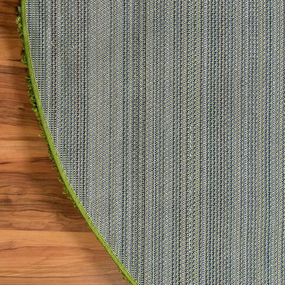 Unique Loom Solid Shag Collection Area Rug (3' 3" Round, Grass Green)
