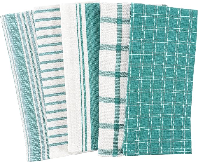 KAF Home Assorted Flat Kitchen Towels | 100% Cotton - Image 2