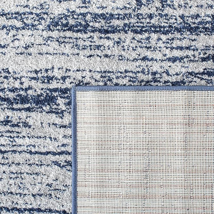 SAFAVIEH Adirondack Collection Accent Rug - 4'5" x 6'5", Navy & Grey, Modern Ombre Design, Non Shedding & Easy to Clean, Ideal for Living Room, Bedroom, Office, Dining Space (ADR113E)