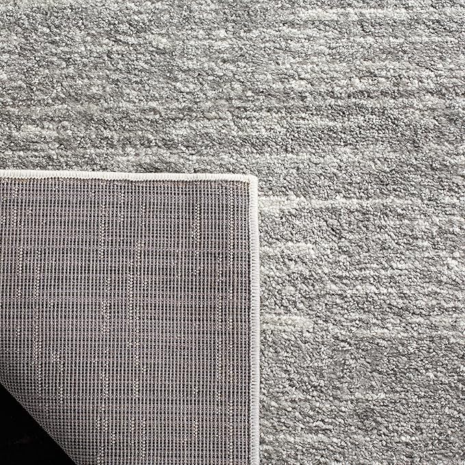 SAFAVIEH Adirondack Collection Runner Rug - 2'6" x 10', Ivory & Silver, Modern Ombre Design, Non Shedding & Easy to Clean, Ideal for Hallway, Foyer, Kitchen, Entryway, Bedroom (ADR113B)