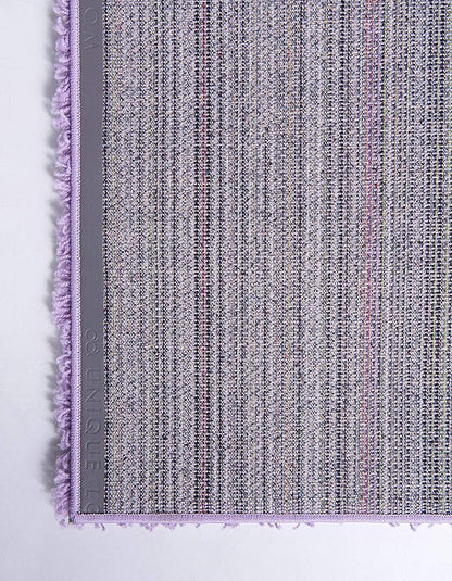 Unique Loom Solid Shag Collection Area Rug (10' x 13' Rectangle, Lilac)
