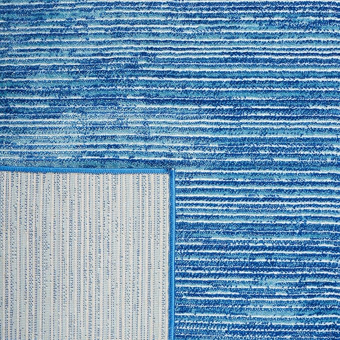 SAFAVIEH Area Rug 8x10 - Vision Collection - Large - Blue, Modern Ombre Design, Non-Shedding & Easy to Clean, Ideal for Living Room, Bedroom, Dining Space (VSN606M)